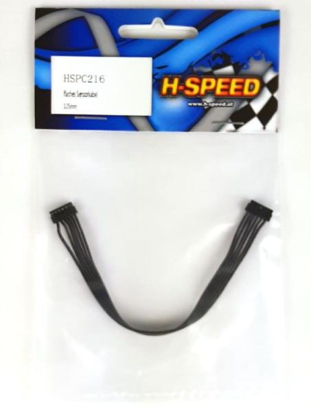 Sensorkabel flach 125mm schwarz H-SPEED